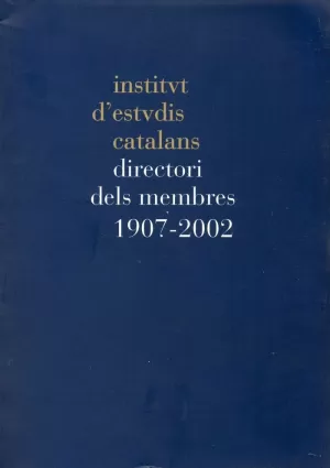 DIRECTORI DELS MEMBRES 1907-2002