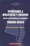 OPOSICIONES A BIBLIOTECAS Y ARCHIVOS. TEMARIO BASI