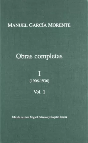OBRAS COMPLETAS I VOL.1