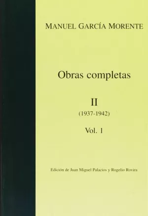OBRAS COMPLETAS II VOL. 1