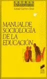 MANUAL SOCIOLOGIA EDUCACION