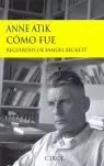 COMO FUE RECUERDOS DE S. BECKETT