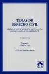 TEMAS DERECHO CIVIL TOMO I TEMAS 1 A 41 1ªED