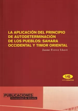 APLICACION DEL PRINCIPIO AUTODETERMINACION PUEBLOS