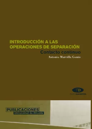 INTRODUCCION OPERACIONES DE SEPARACION (CONTACTO C