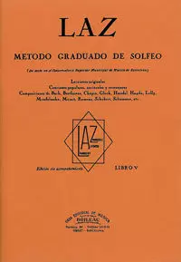 LAZ V  METODO GRADUADO DE SOLFEO SIN ACOMPAÑAMIENTO
