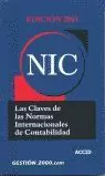 NIC. CLAVES DE NORMAS INTERNACIONALES DE CONTABILI