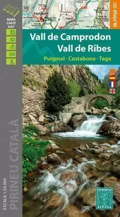 VALL DE CAMPRODON ; VALL DE RIBES (MAPA 1:50.000 + CARPETA DESPLEGABLE)