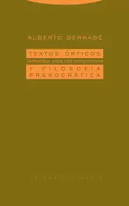 TEXTOS ORFICOS Y FILOSOFIA PRESOCRATICA