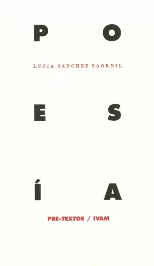 POESIA LUCIA SANCHEZ SAORNIL