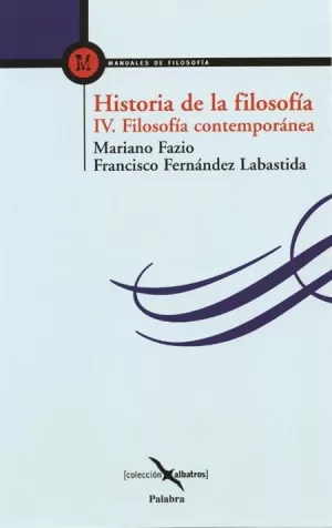 Hª DE LA FILOSOFIA. IV. (PALABRA) FILOSOFIA CONTAM