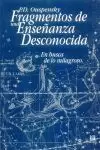 FRAGMENTOS DE UNA ENSEÑANZA DESCONOCIDA