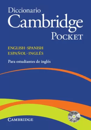 DICCIONARIO POCKET INGLES ESPAÑOL +CDR CAMBRIDGE