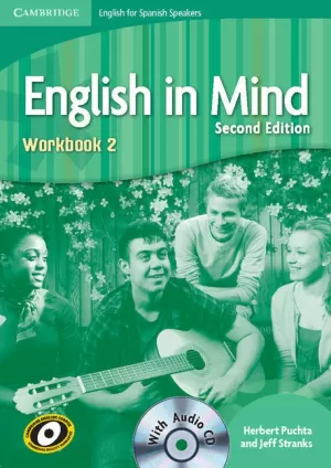 ENGLISH IN MIND FOR SPANISH SPEAKERS LEVEL 2 WORKBOOK WITH AUDIO CD