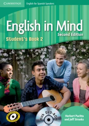 ENGLISH IN MIND FOR SPANISH SPEAKERS LEVEL 2 STUDENT'S BOOK WITH DVD-ROM
