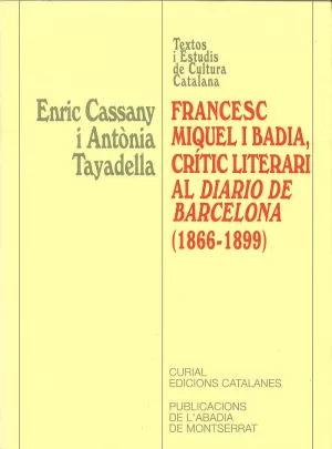 FRANCESC MIQUEL I BADIA CRITIC LITERARI AL DIARIO DE BARCELONA