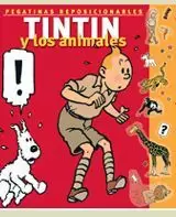 TINTIN Y LOS ANIMALES -PEGATINAS