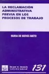 RECLAMACION ADMINISTRATIVA PREVIA PROCESOS DE TRAB