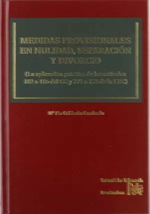 MEDIDAS PROVISIONALES EN NULIDAD SEPARACION Y DIVO