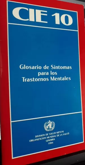 GLOSARIO DE SINTIMAS TRASTORNOS MENTALES