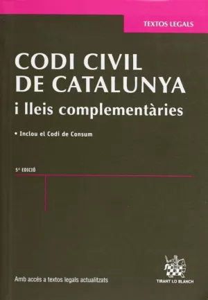 CODI CIVIL DE CATALUNYA I LLEIS COMPLEMENTÀRIES