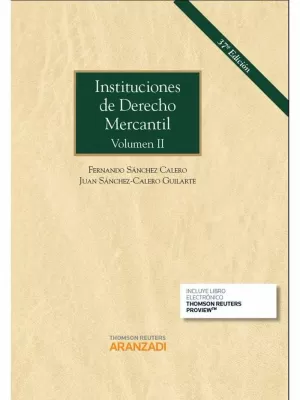 INSTITUCIONES DE DERECHO MERCANTIL. VOLUMEN II (PAPEL + E-BOOK)
