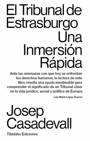 EL TRIBUNAL DE ESTRASBURGO. UNA INMERSIÓN RÁPIDA EL TRIBUNAL DE ESTRASBURGO. UNA INMERSIÓN RÁPIDA