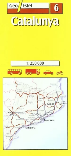 CATALUNYA MAPA CARRETERAS GEOESTEL