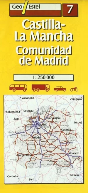 CASTILLA LA MANCHA COMUNIDAD DE MADRID 1:250000