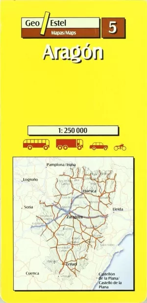 ARAGON MAPA CARRETERAS GEOESTEL