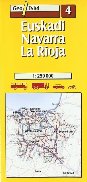 EUSKADI NAVARRA LA RIOJA 1:250000