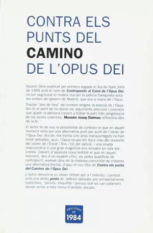 CONTRA ELS PUNTS DEL CAMINO L'OPUS
