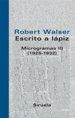 ESCRITO A LAPIZ MICROGRAMAS VOL.III (1925-1932) -258